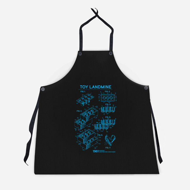 Ultimate Weapon Blueprint-Unisex-Kitchen-Apron-rocketman_art