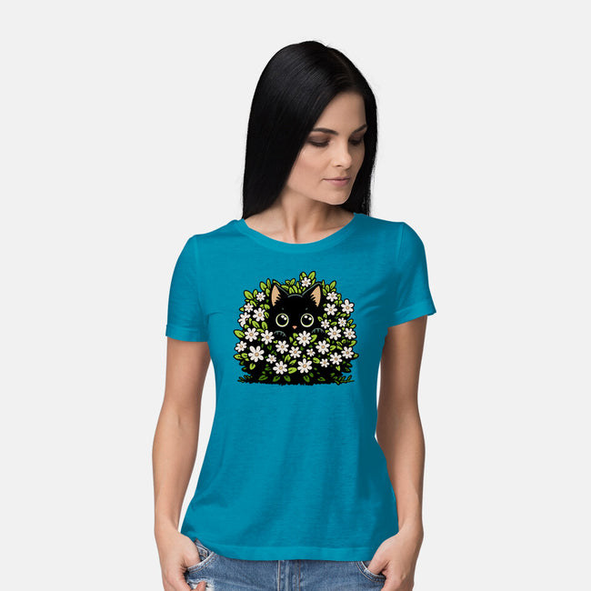 Spring Hide And Seek-Womens-Basic-Tee-Popnotic