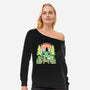 The Legendo Of The Frog-Womens-Off Shoulder-Sweatshirt-Eoli Studio