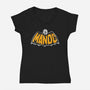 Mando Logo-Womens-V-Neck-Tee-Eoli Studio