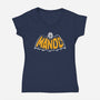 Mando Logo-Womens-V-Neck-Tee-Eoli Studio