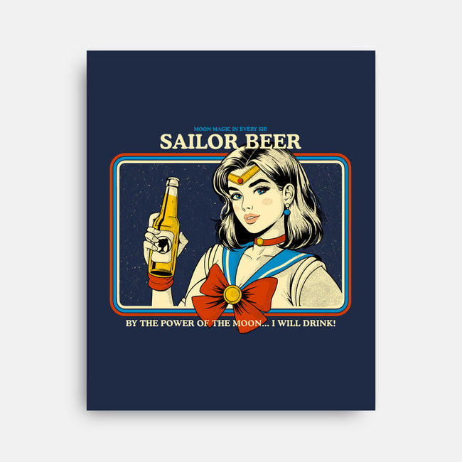 Sailor Beer-None-Stretched-Canvas-Eoli Studio