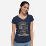 I Am This Prehistoric-Womens-V-Neck-Tee-Tronyx79