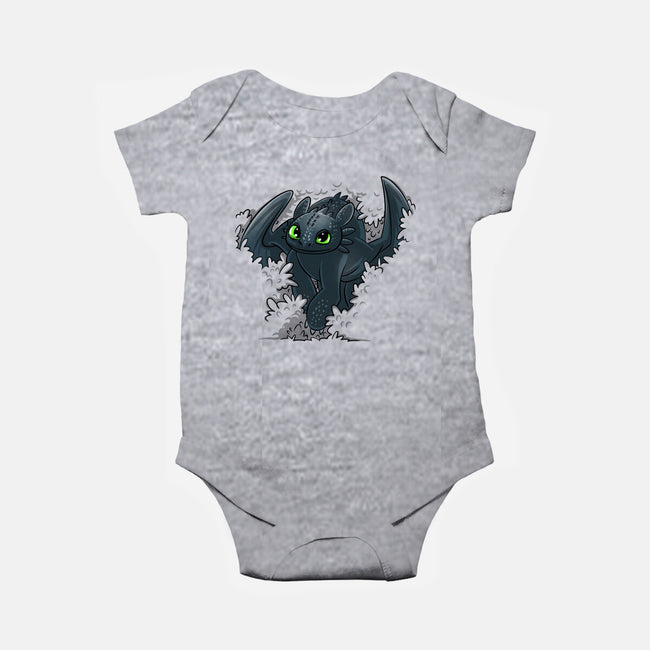 Dragon In The Bushes-Baby-Basic-Onesie-zascanauta