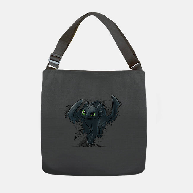 Dragon In The Bushes-None-Adjustable Tote-Bag-zascanauta