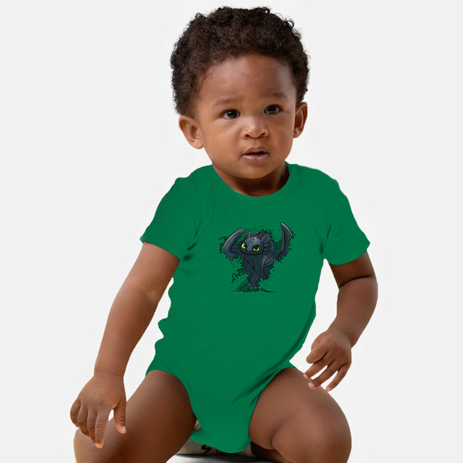 Dragon In The Bushes-Baby-Basic-Onesie-zascanauta