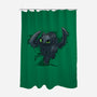 Dragon In The Bushes-None-Polyester-Shower Curtain-zascanauta