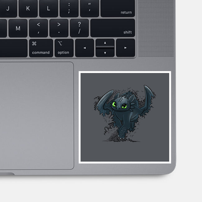 Dragon In The Bushes-None-Glossy-Sticker-zascanauta
