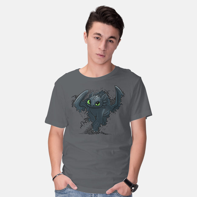 Dragon In The Bushes-Mens-Basic-Tee-zascanauta