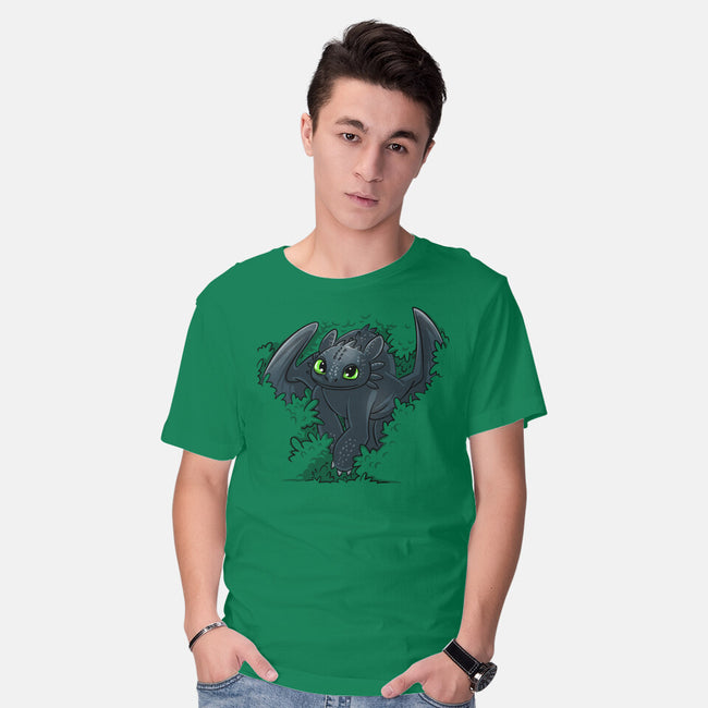 Dragon In The Bushes-Mens-Basic-Tee-zascanauta