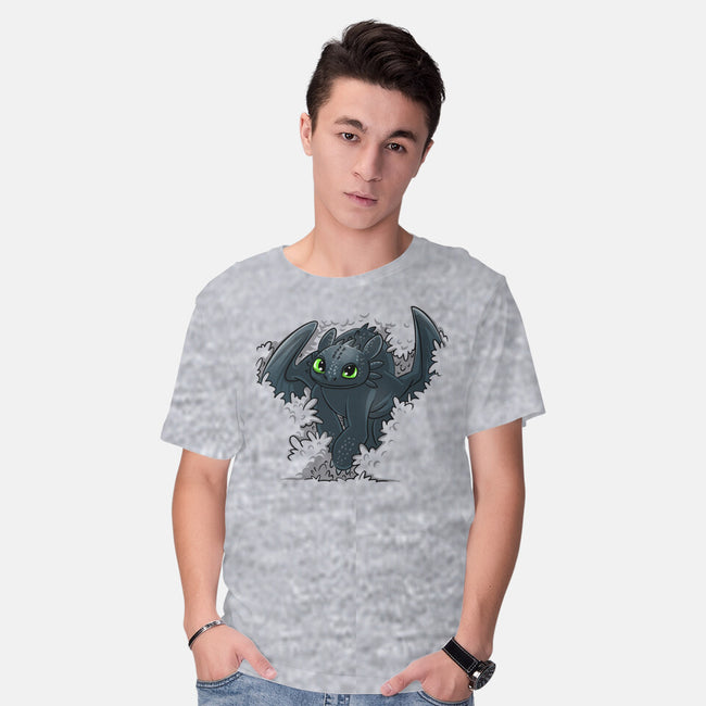 Dragon In The Bushes-Mens-Basic-Tee-zascanauta