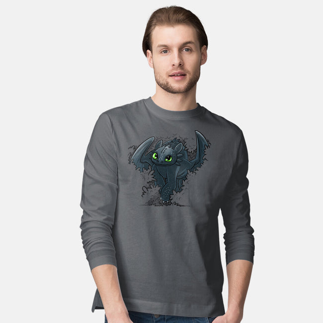 Dragon In The Bushes-Mens-Long Sleeved-Tee-zascanauta