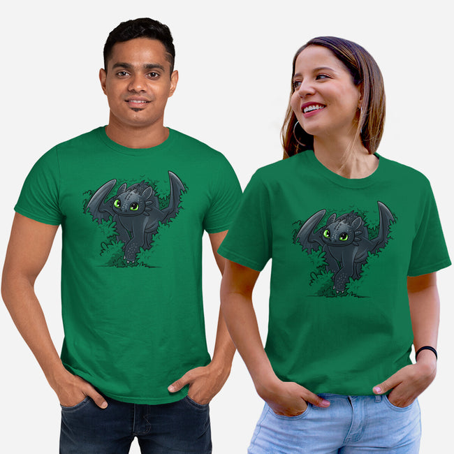 Dragon In The Bushes-Unisex-Basic-Tee-zascanauta