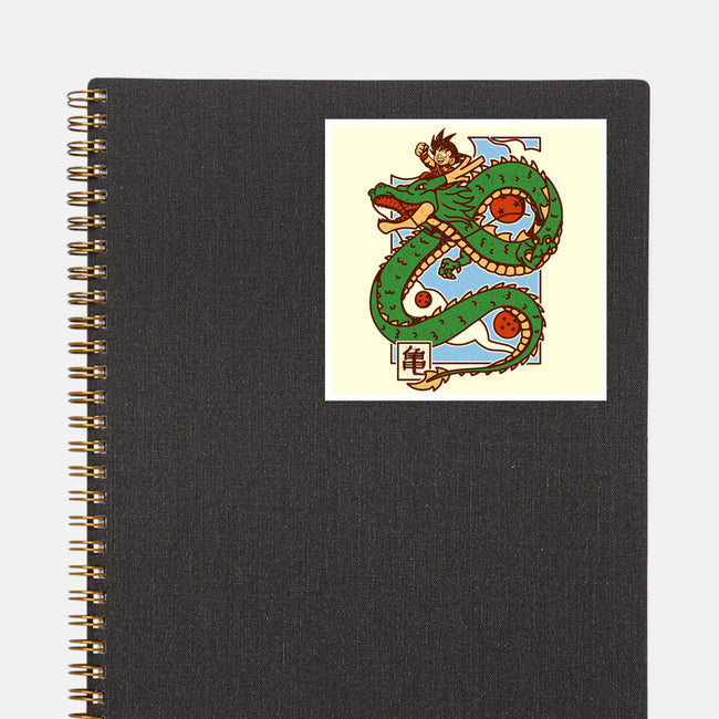 The Kid And The Dragon-None-Glossy-Sticker-sebasebi
