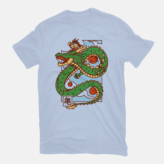 The Kid And The Dragon-Womens-Fitted-Tee-sebasebi