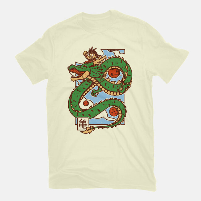 The Kid And The Dragon-Mens-Basic-Tee-sebasebi