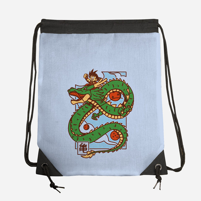 The Kid And The Dragon-None-Drawstring-Bag-sebasebi