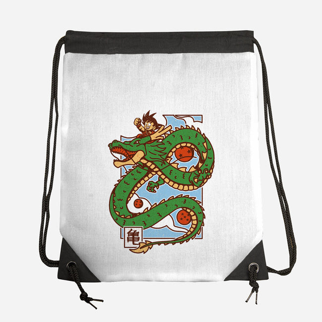 The Kid And The Dragon-None-Drawstring-Bag-sebasebi