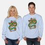 The Kid And The Dragon-Unisex-Crew Neck-Sweatshirt-sebasebi