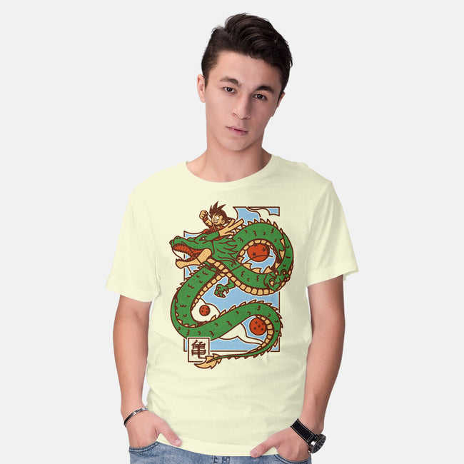 The Kid And The Dragon-Mens-Basic-Tee-sebasebi