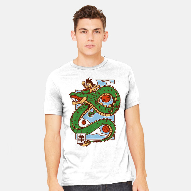 The Kid And The Dragon-Mens-Heavyweight-Tee-sebasebi