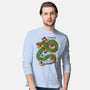 The Kid And The Dragon-Mens-Long Sleeved-Tee-sebasebi