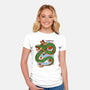 The Kid And The Dragon-Womens-Fitted-Tee-sebasebi