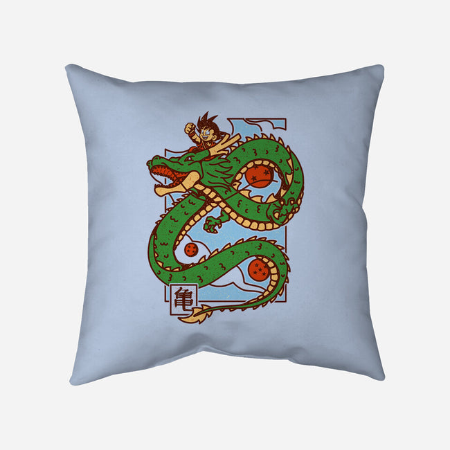 The Kid And The Dragon-None-Removable Cover w Insert-Throw Pillow-sebasebi
