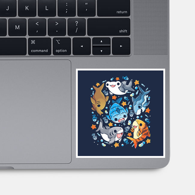 Sharky-None-Glossy-Sticker-Vallina84