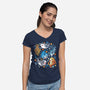 Sharky-Womens-V-Neck-Tee-Vallina84