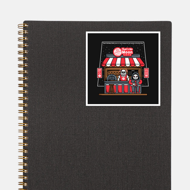 That's No Moon Cafe-None-Glossy-Sticker-krisren28
