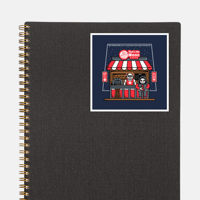 That's No Moon Cafe-None-Glossy-Sticker-krisren28