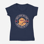Duck And Luck-Womens-V-Neck-Tee-rarpoint