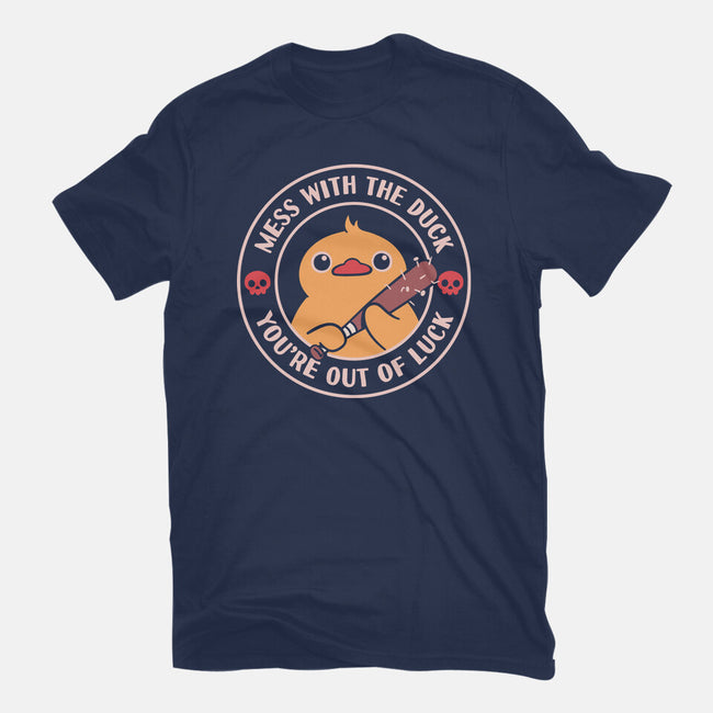 Duck And Luck-Womens-Fitted-Tee-rarpoint