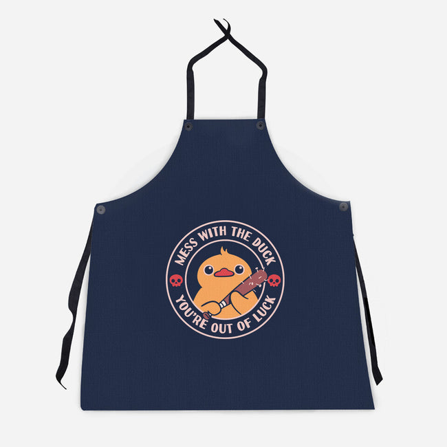 Duck And Luck-Unisex-Kitchen-Apron-rarpoint