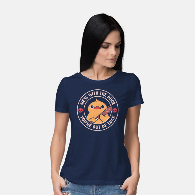 Duck And Luck-Womens-Basic-Tee-rarpoint