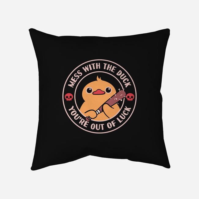Duck And Luck-None-Removable Cover w Insert-Throw Pillow-rarpoint