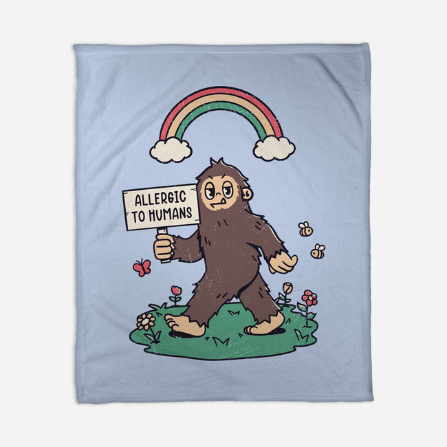 Allergic To All Humans-None-Fleece-Blanket-rarpoint