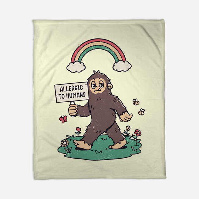 Allergic To All Humans-None-Fleece-Blanket-rarpoint