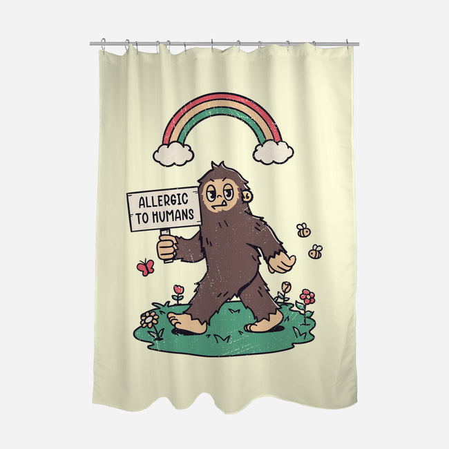 Allergic To All Humans-None-Polyester-Shower Curtain-rarpoint
