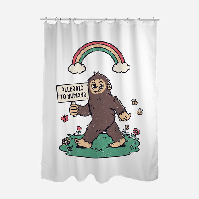 Allergic To All Humans-None-Polyester-Shower Curtain-rarpoint