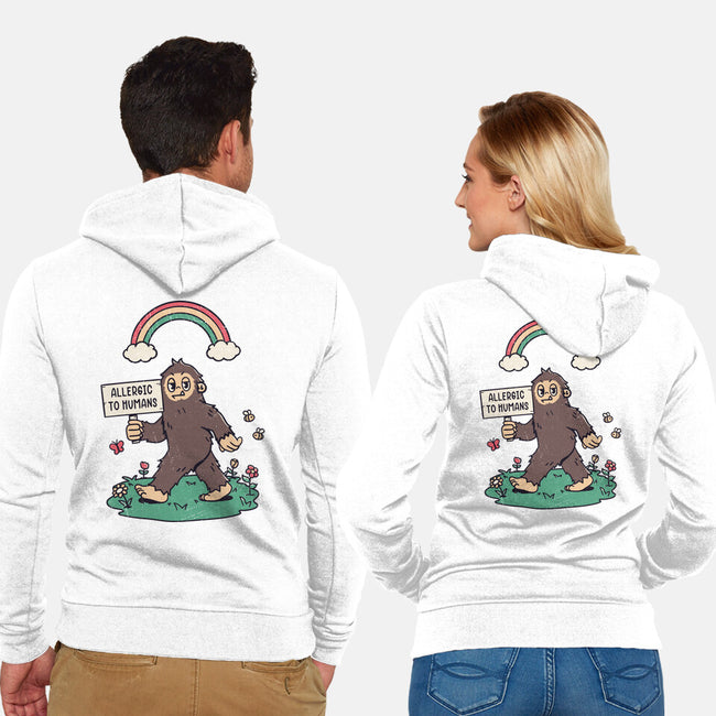 Allergic To All Humans-Unisex-Zip-Up-Sweatshirt-rarpoint