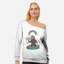 Allergic To All Humans-Womens-Off Shoulder-Sweatshirt-rarpoint