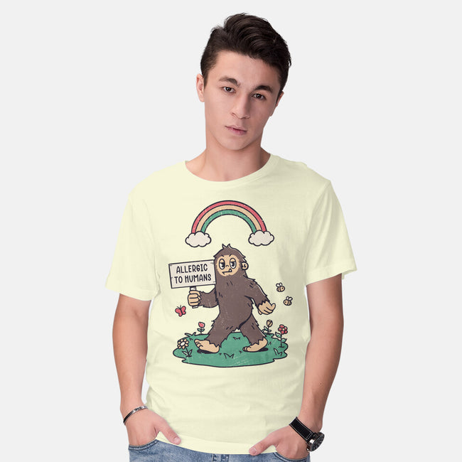 Allergic To All Humans-Mens-Basic-Tee-rarpoint