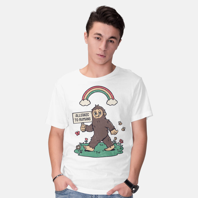 Allergic To All Humans-Mens-Basic-Tee-rarpoint