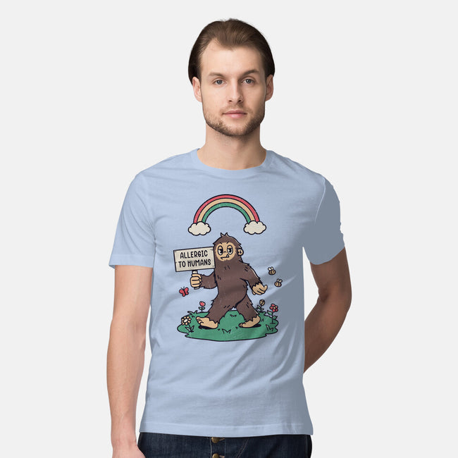Allergic To All Humans-Mens-Premium-Tee-rarpoint
