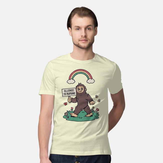 Allergic To All Humans-Mens-Premium-Tee-rarpoint