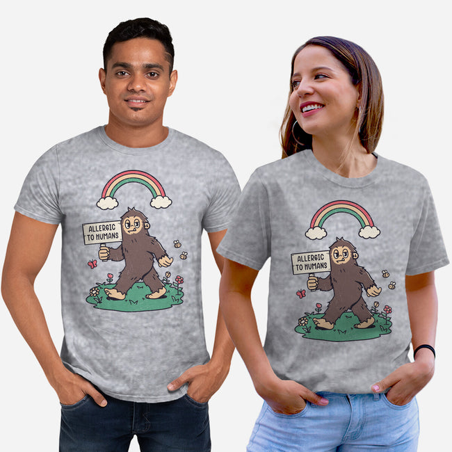 Allergic To All Humans-Unisex-Basic-Tee-rarpoint