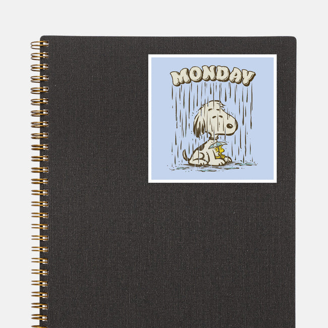 Monday Rainy Mood-None-Glossy-Sticker-kg07