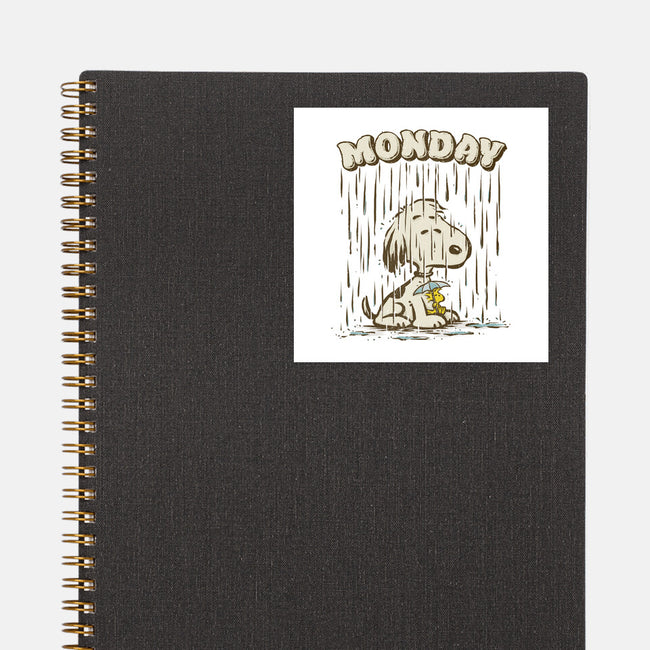 Monday Rainy Mood-None-Glossy-Sticker-kg07